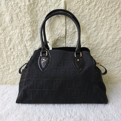 Fendi Zucca Canvas Handbag (Pre-Owned)