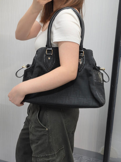 Fendi Zucca Canvas Handbag (Pre-Owned)