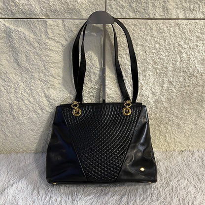 Bally Quilted Leather Shoulder Bag (Pre-Owned)