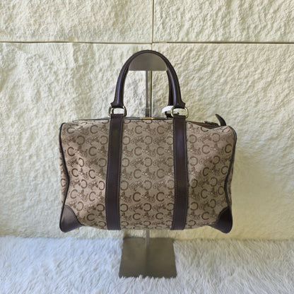 Celine Horse Carriage Canvas Boston Bag (Pre-Owned)