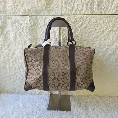 Celine Horse Carriage Canvas Boston Bag (Pre-Owned)