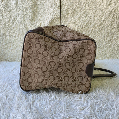 Celine Horse Carriage Canvas Boston Bag (Pre-Owned)