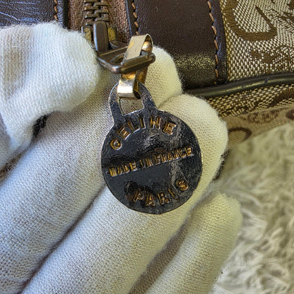 Celine Horse Carriage Canvas Boston Bag (Pre-Owned)