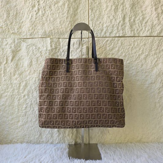 Fendi Zucchino Canvas Tote Bag (Pre-Owned)