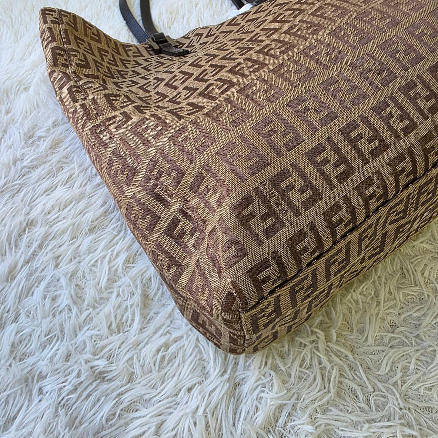 Fendi Zucchino Canvas Tote Bag (Pre-Owned)