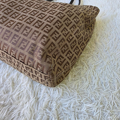 Fendi Zucchino Canvas Tote Bag (Pre-Owned)