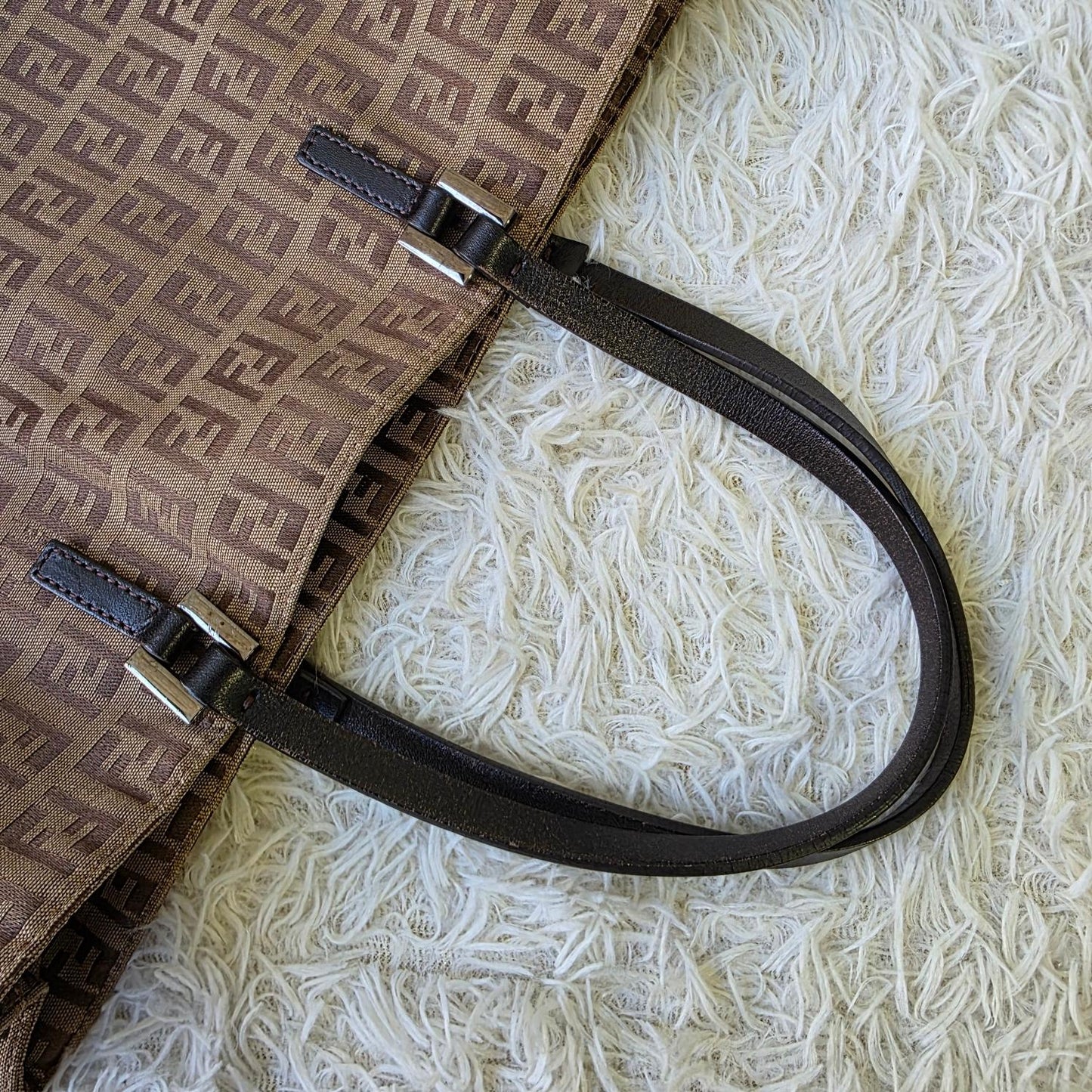 Fendi Zucchino Canvas Tote Bag (Pre-Owned)