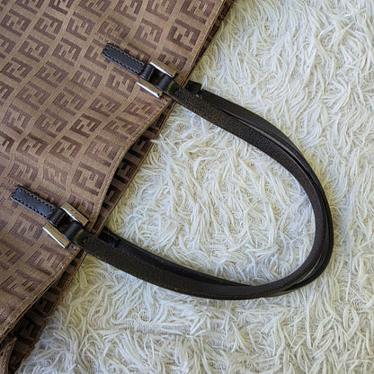 Fendi Zucchino Canvas Tote Bag (Pre-Owned)