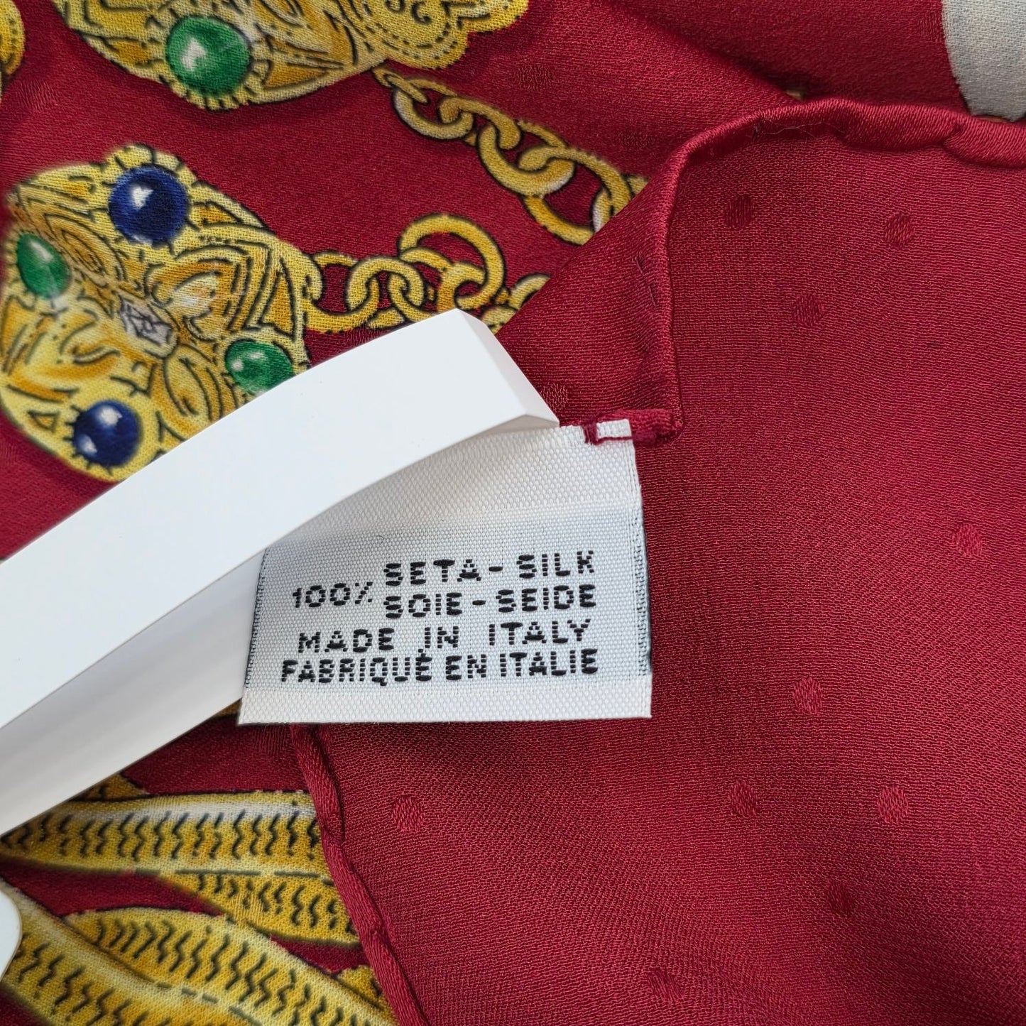 Chanel Jewelry Print Silk Scarf (Pre-Owned)