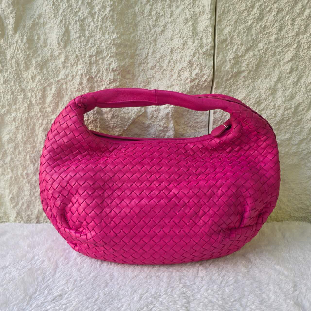 Bottega Veneta Intrecciato Leather Hobo Bag (Pre-Owned)