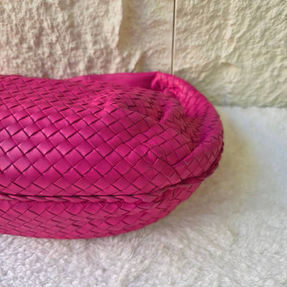 Bottega Veneta Intrecciato Leather Hobo Bag (Pre-Owned)