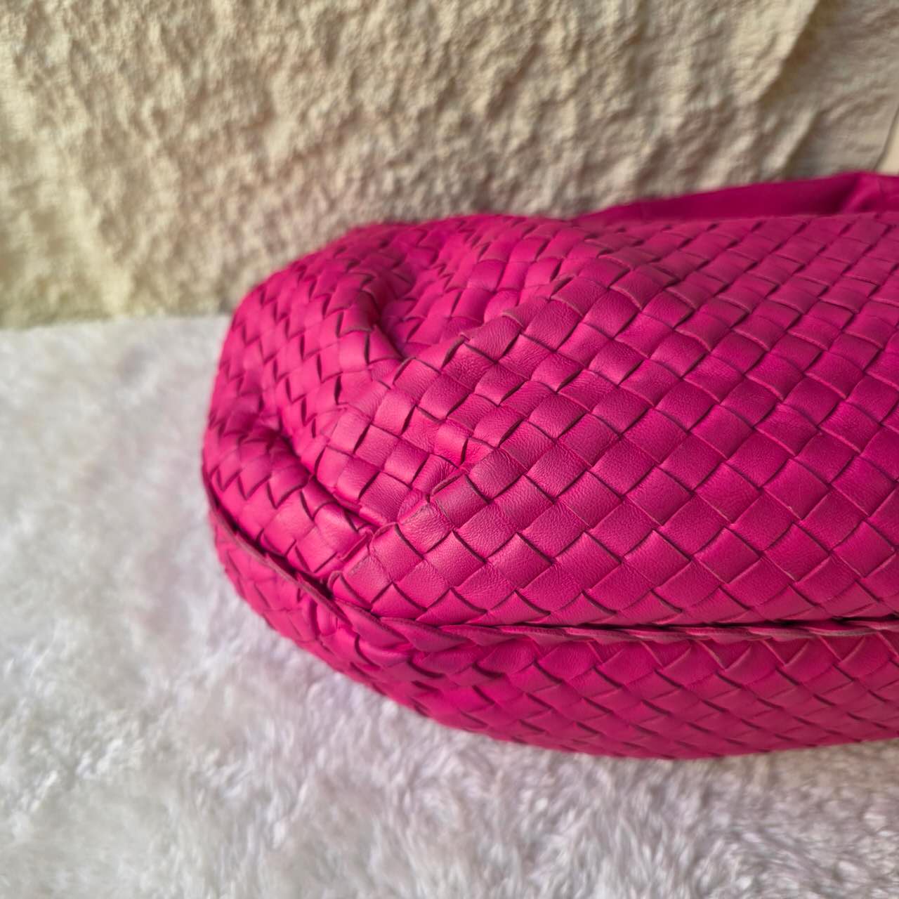 Bottega Veneta Intrecciato Leather Hobo Bag (Pre-Owned)