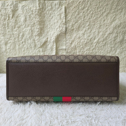 Gucci GG Supreme Tiger Print Tote Bag (Pre-Owned)