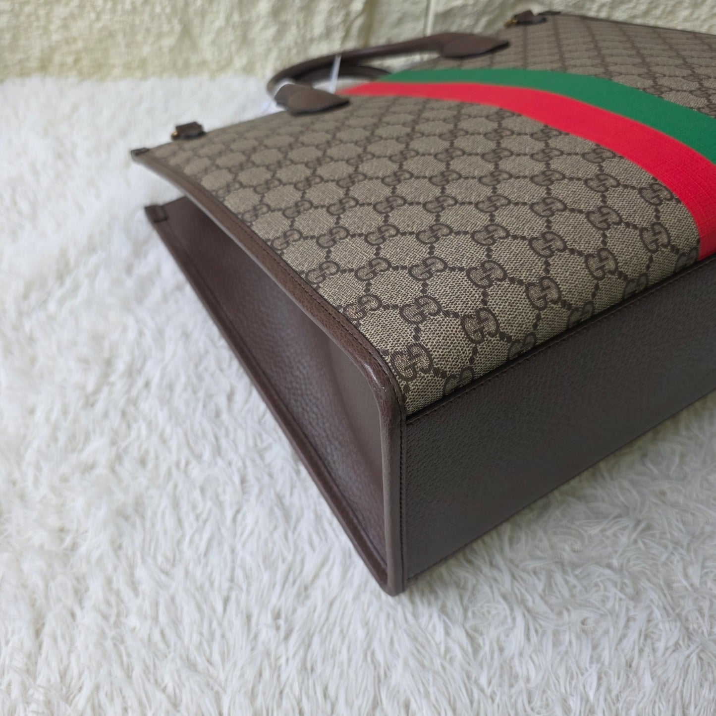 Gucci GG Supreme Tiger Print Tote Bag (Pre-Owned)