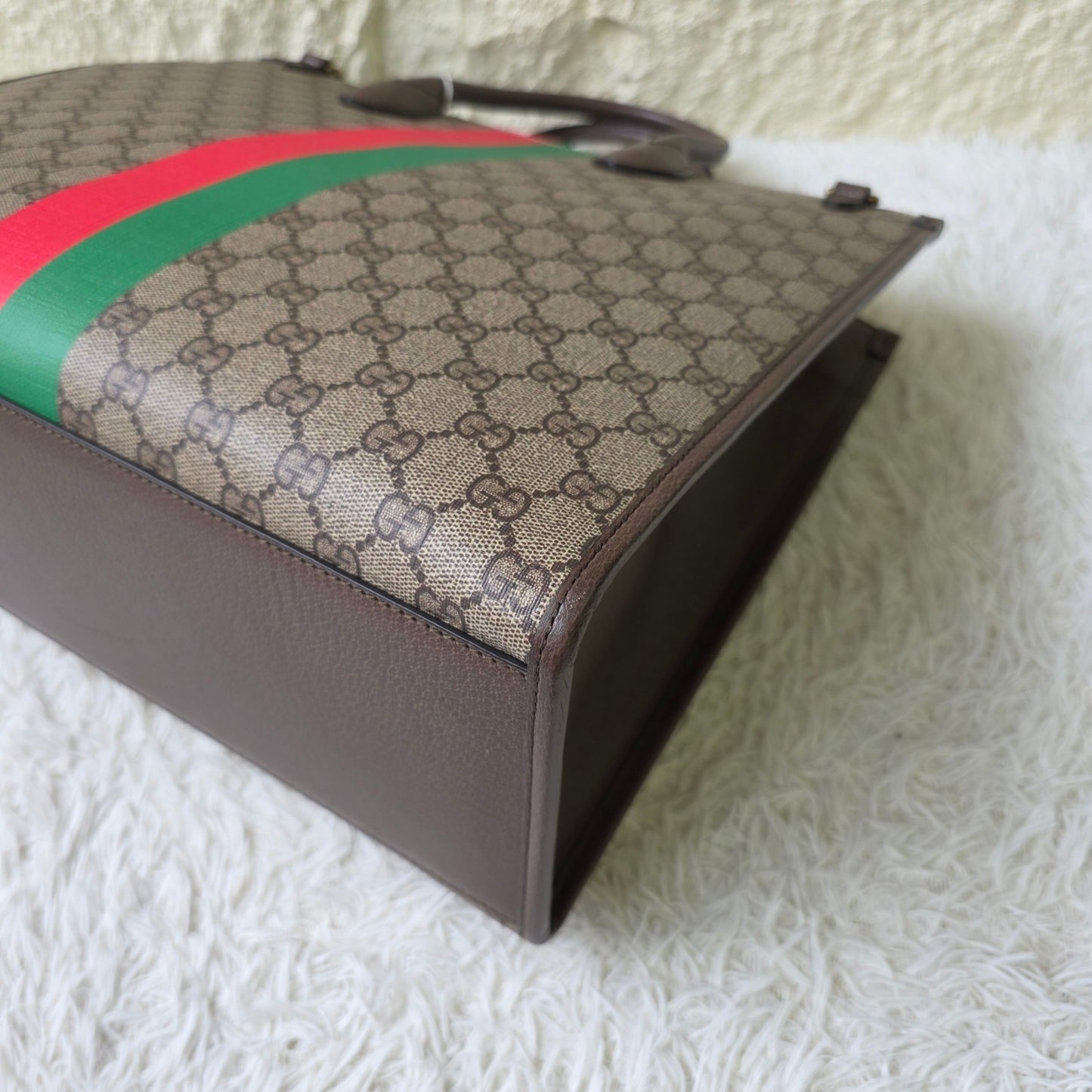 Gucci GG Supreme Tiger Print Tote Bag (Pre-Owned)