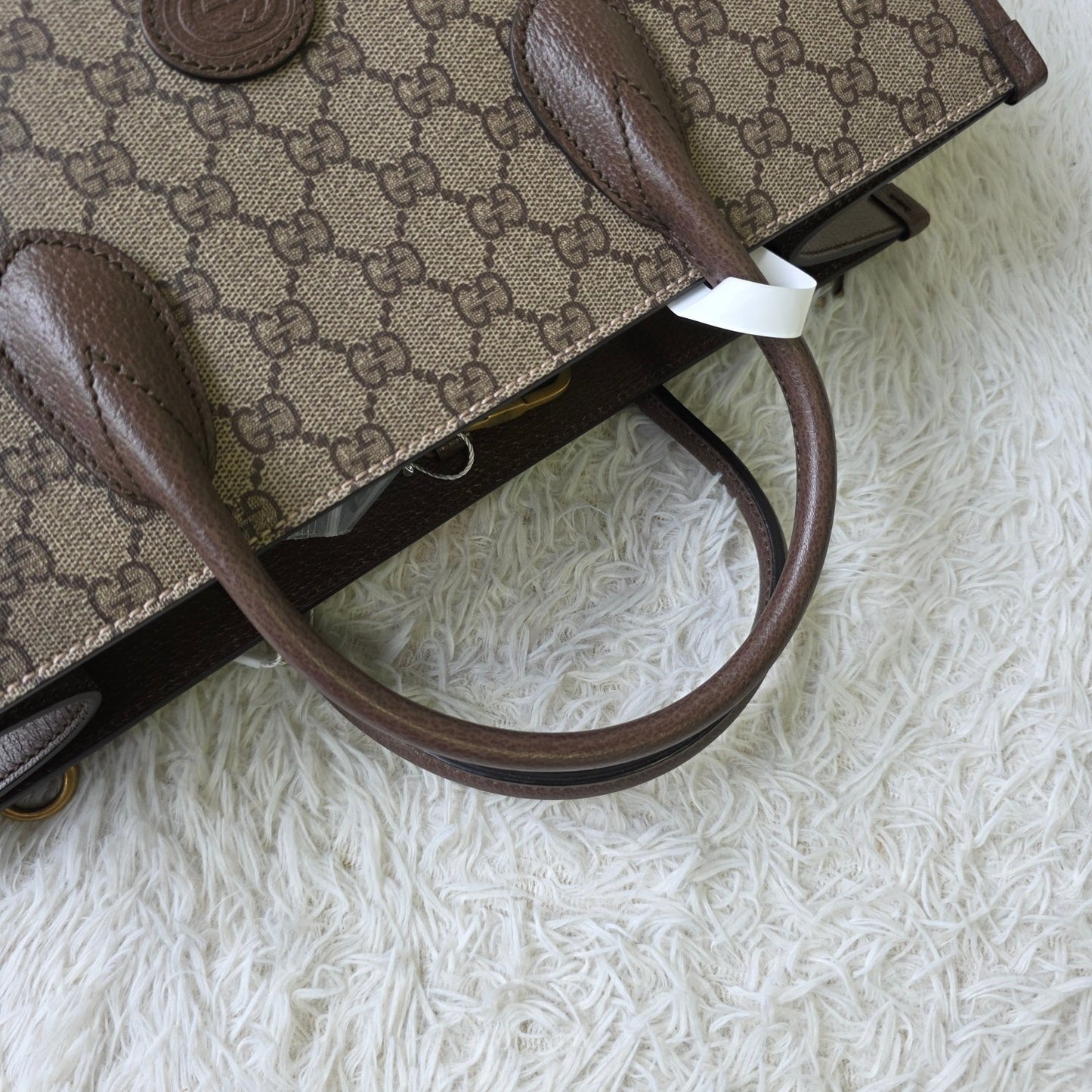 Gucci GG Supreme Tiger Print Tote Bag (Pre-Owned)