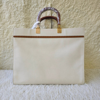 Fendi Sunshine Canvas Tote Bag (Pre-Owned)