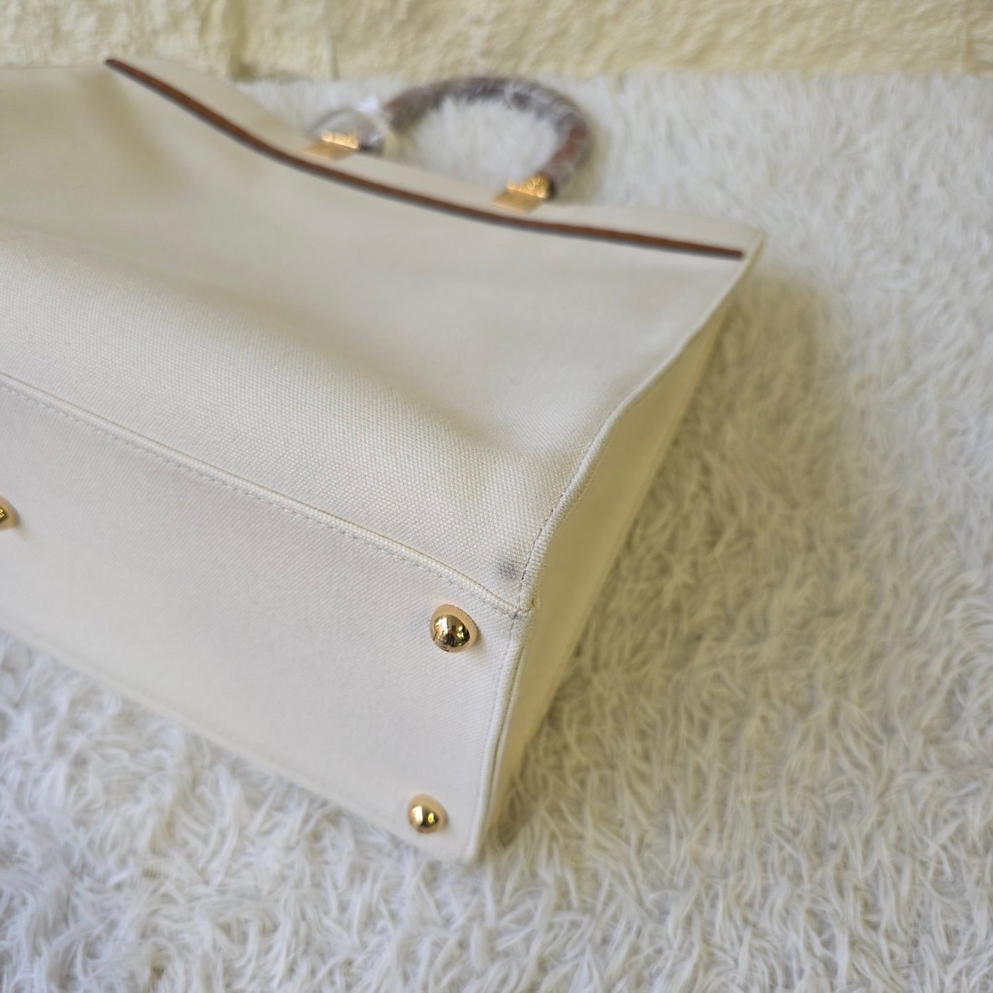 Fendi Sunshine Canvas Tote Bag (Pre-Owned)
