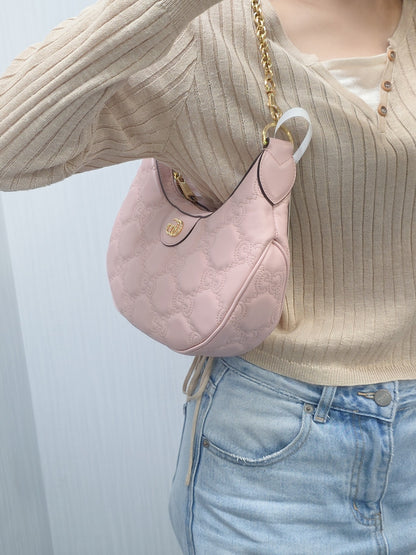 Gucci GG Matelassé Mini Hobo Bag (Pre-Owned)
