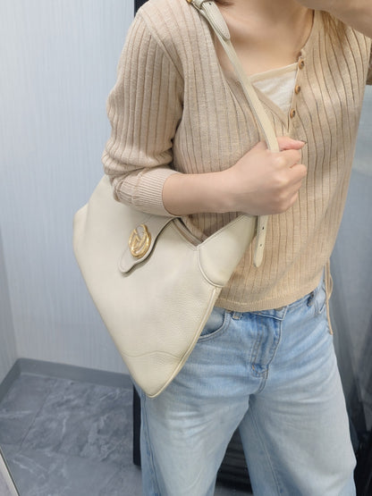 Gucci Blondie Leather Shoulder Bag (Pre-Owned)