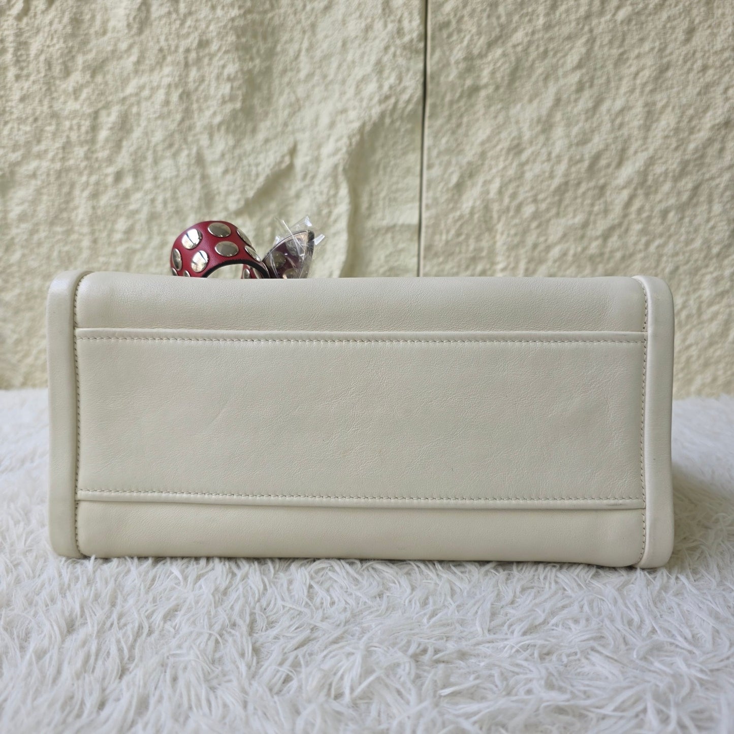 Prada Etiquette Leather Tote Bag (Pre-Owned)