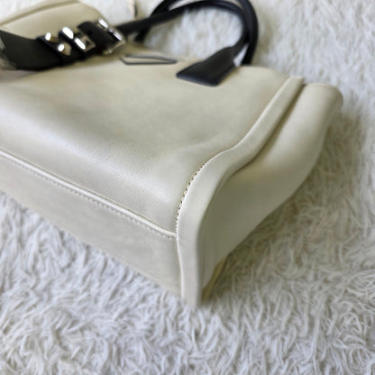 Prada Etiquette Leather Tote Bag (Pre-Owned)