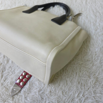 Prada Etiquette Leather Tote Bag (Pre-Owned)