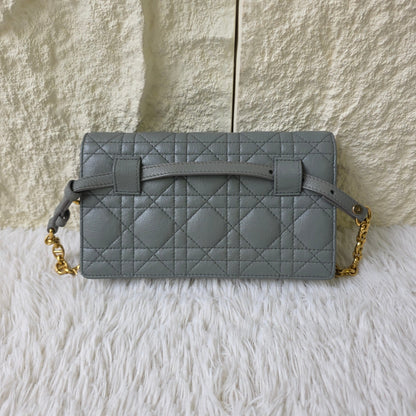 Dior Caro Cannage Chain Wallet (Pre-Owned)