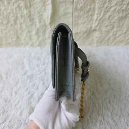Dior Caro Cannage Chain Wallet (Pre-Owned)