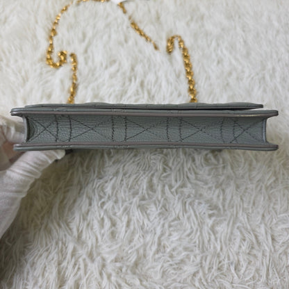 Dior Caro Cannage Chain Wallet (Pre-Owned)