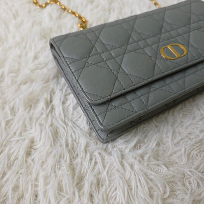 Dior Caro Cannage Chain Wallet (Pre-Owned)