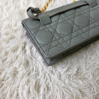 Dior Caro Cannage Chain Wallet (Pre-Owned)