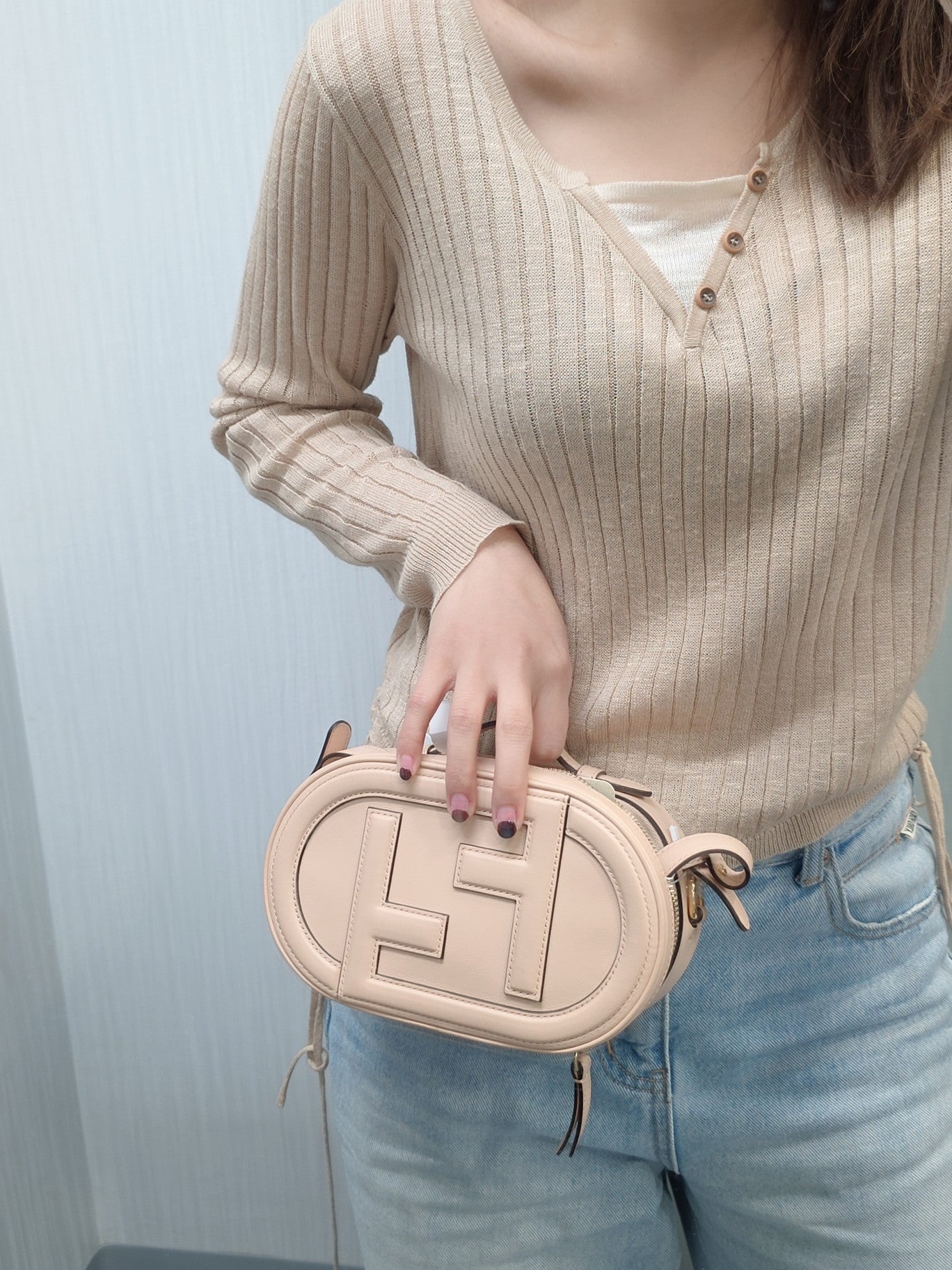 Fendi Fendigraphy Leather Camera Bag (Pre-Owned)