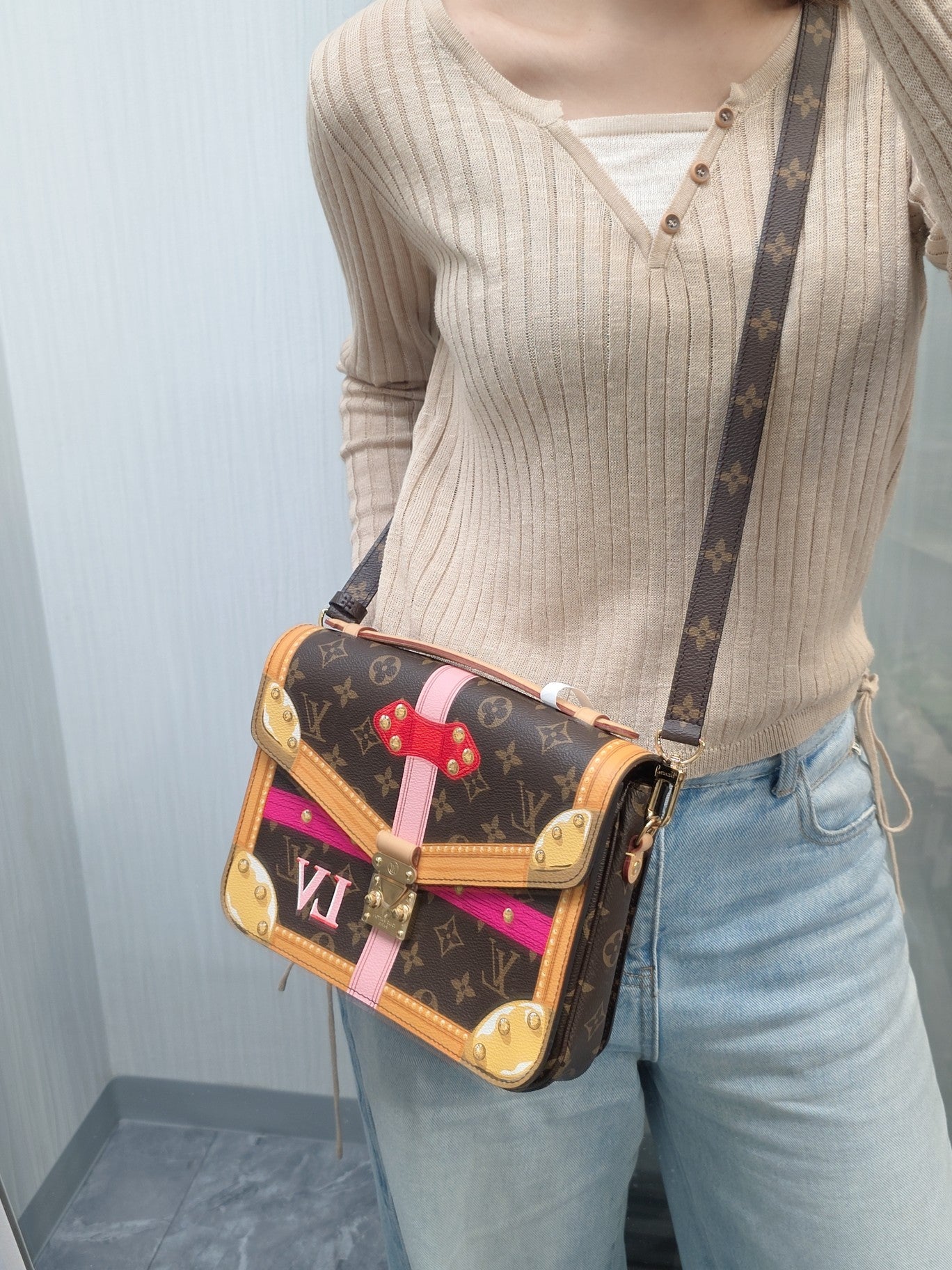 Louis Vuitton Summer Trunks Pochette Metis Shoulder Bag (Pre-Owned)