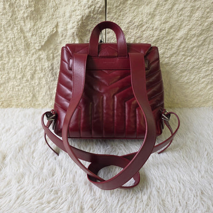 Saint Laurent Loulou Leather Backpack (Pre-Owned)