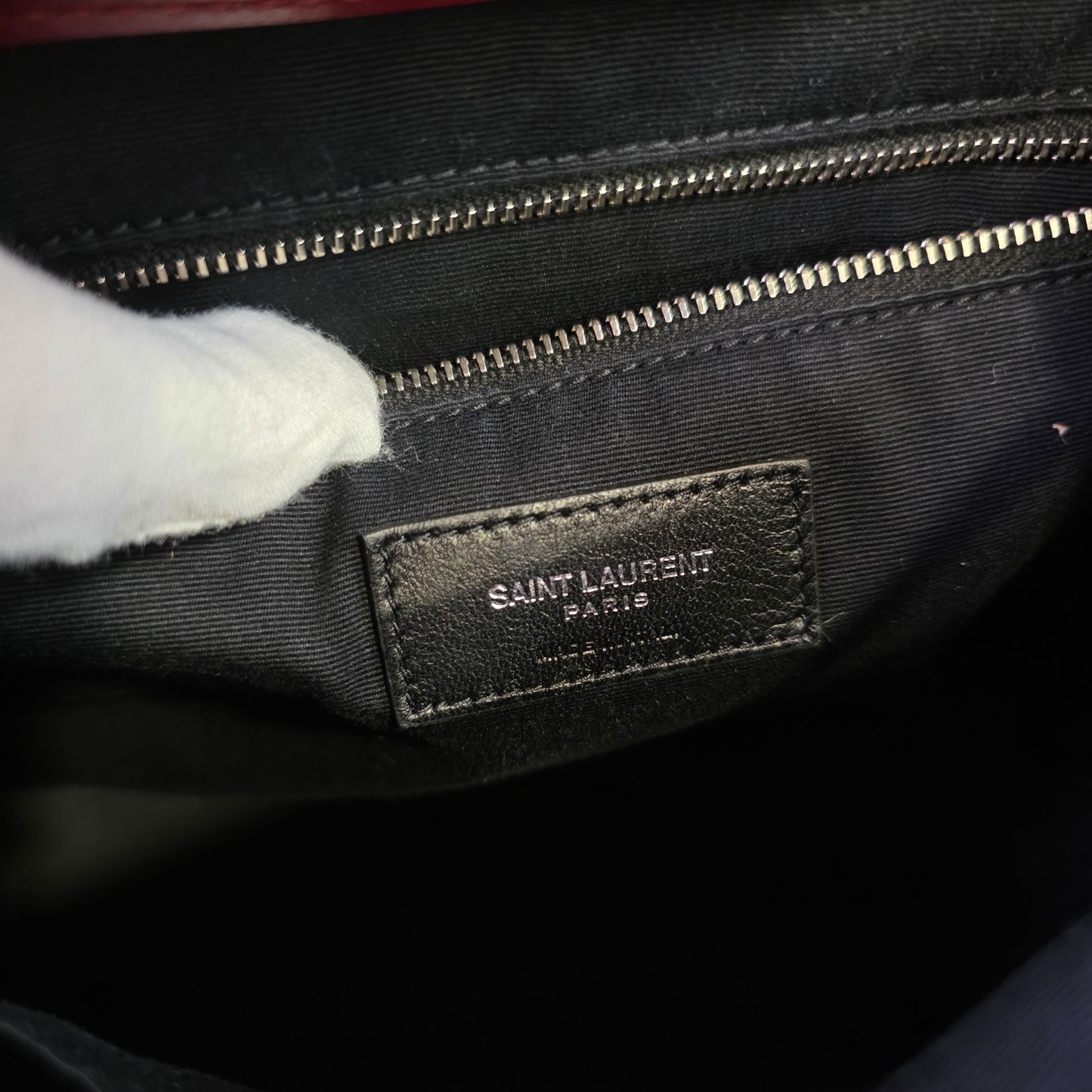 Saint Laurent Loulou Leather Backpack (Pre-Owned)