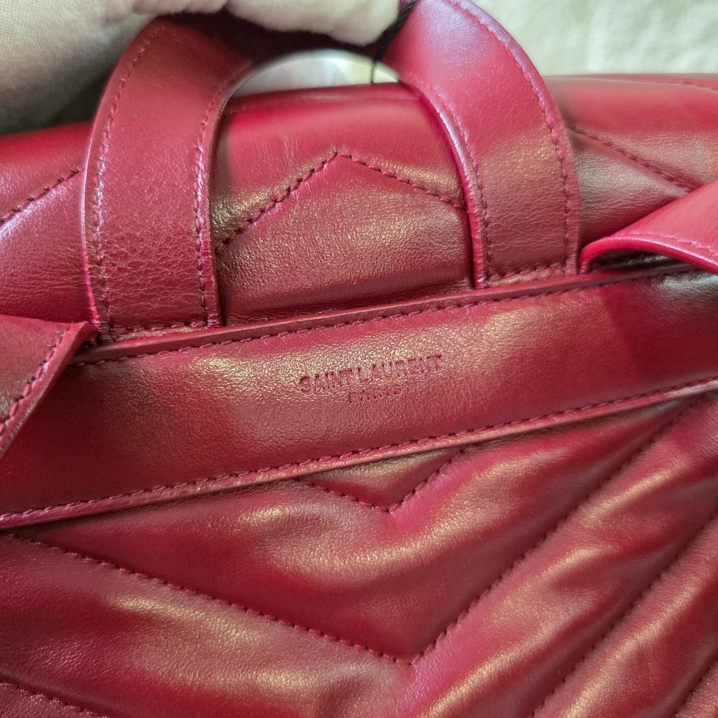 Saint Laurent Loulou Leather Backpack (Pre-Owned)
