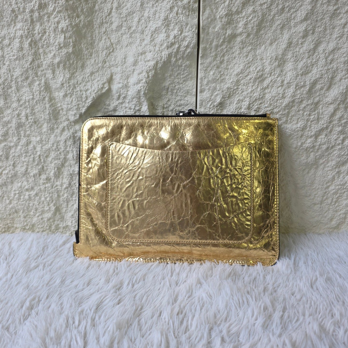 Chanel Je Ne Suis Pas En Solde Metallic Clutch Bag (Pre-Owned)