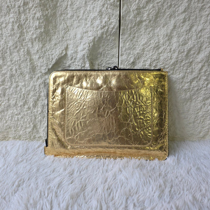 Chanel Je Ne Suis Pas En Solde Metallic Clutch Bag (Pre-Owned)