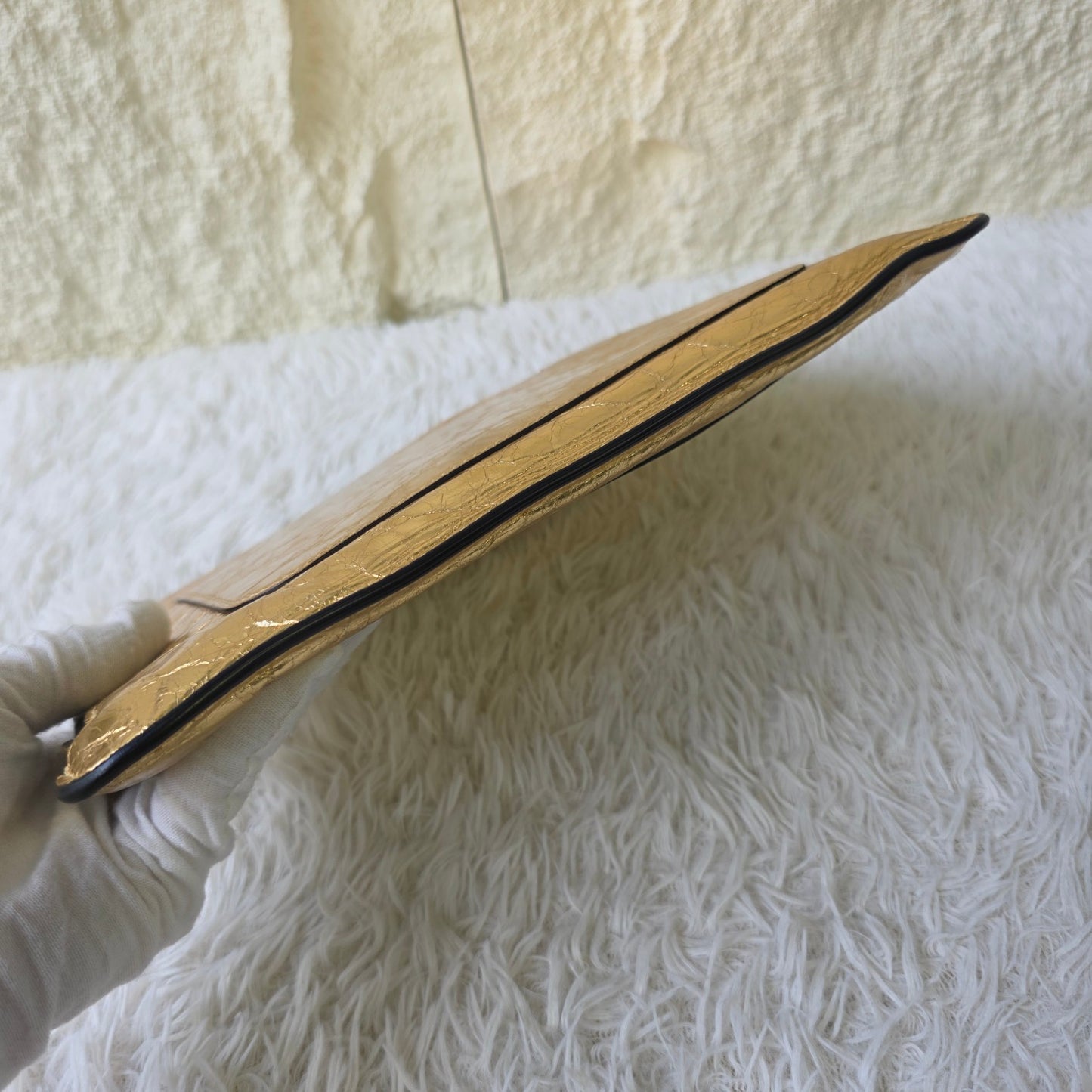 Chanel Je Ne Suis Pas En Solde Metallic Clutch Bag (Pre-Owned)