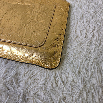 Chanel Je Ne Suis Pas En Solde Metallic Clutch Bag (Pre-Owned)