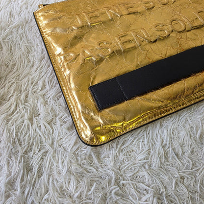 Chanel Je Ne Suis Pas En Solde Metallic Clutch Bag (Pre-Owned)