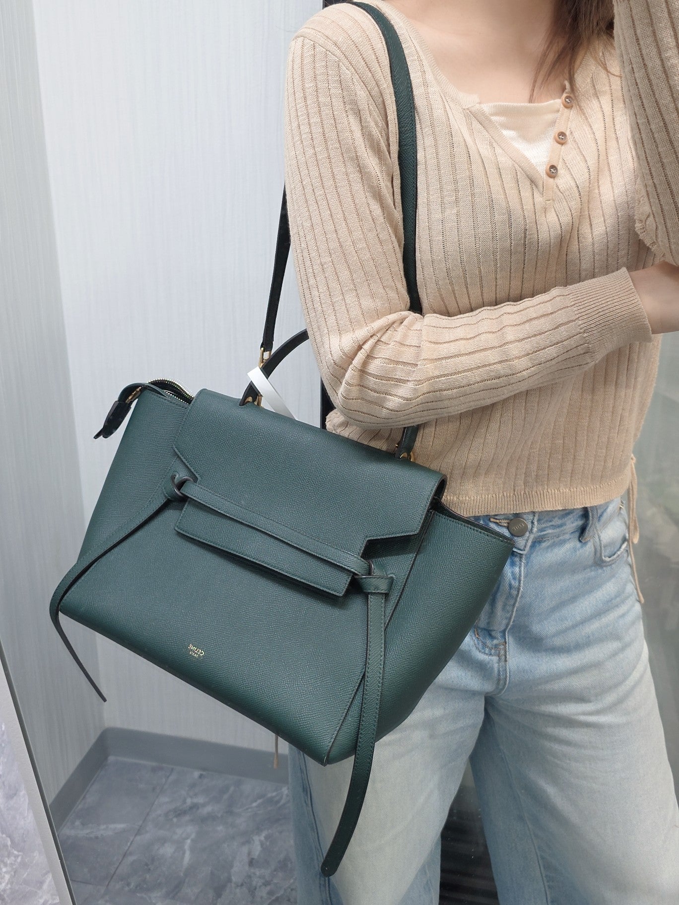 Celine Belt Bag in Grained Leather (Pre-Owned)