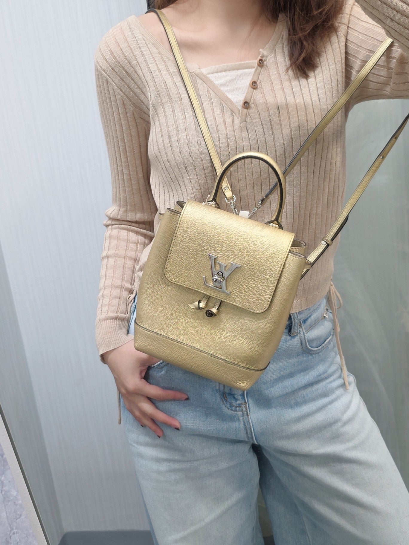 Louis Vuitton Lockme Mini Backpack (Pre-Owned)