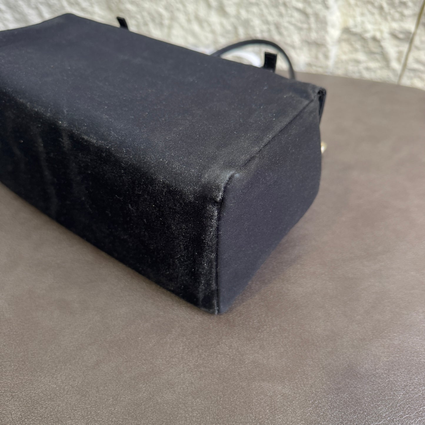 Fendi Mama Baguette Canvas Shoulder Bag (Pre-Owned)