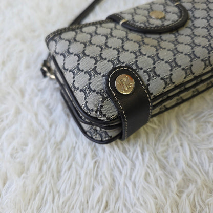 Celine C Macadam Denim Shoulder Bag (Pre-Owned)