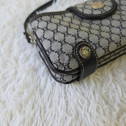 Celine C Macadam Denim Shoulder Bag (Pre-Owned)