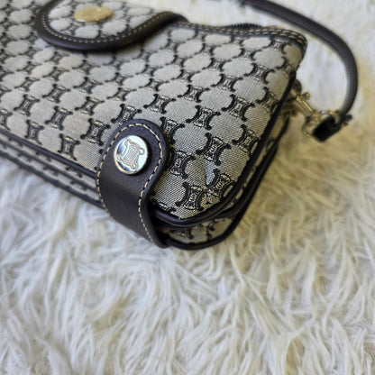 Celine C Macadam Denim Shoulder Bag (Pre-Owned)