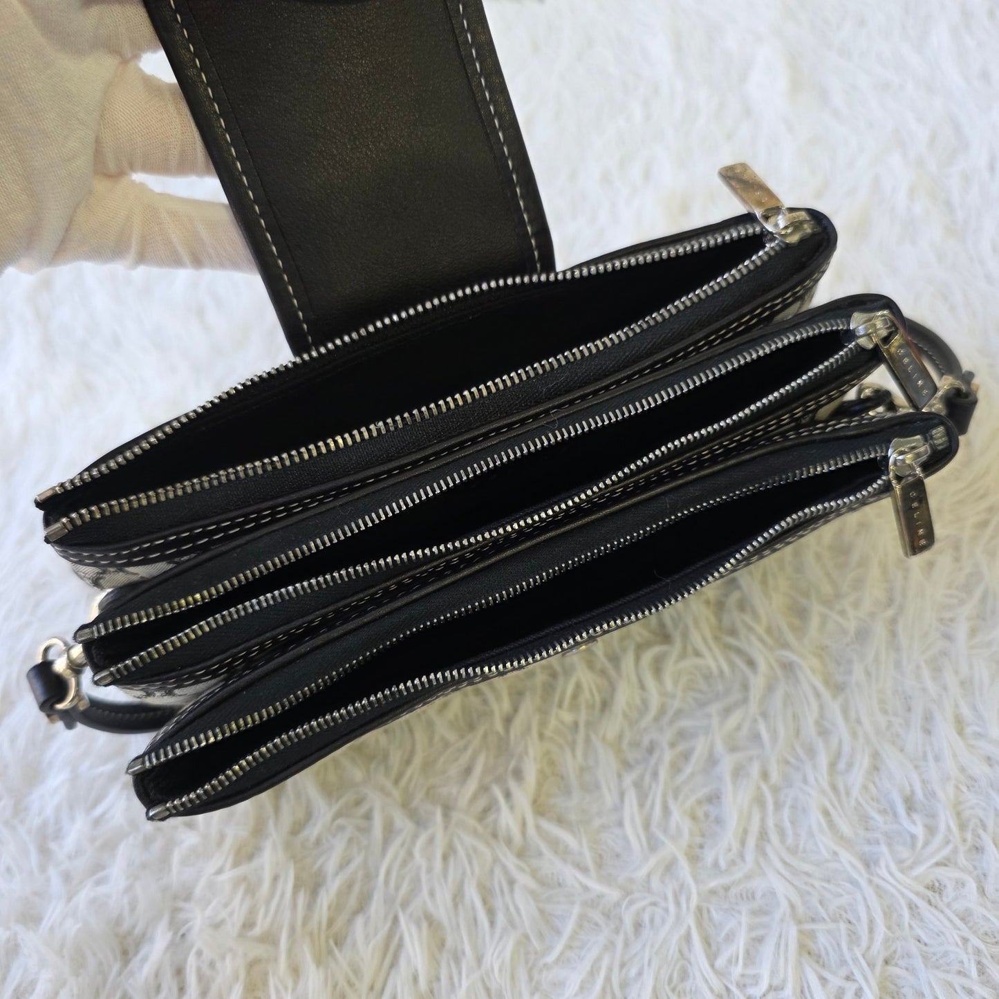 Celine C Macadam Denim Shoulder Bag (Pre-Owned)