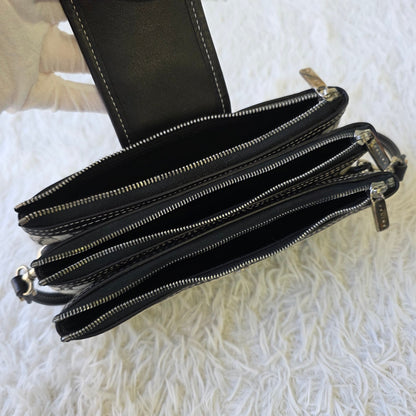 Celine C Macadam Denim Shoulder Bag (Pre-Owned)